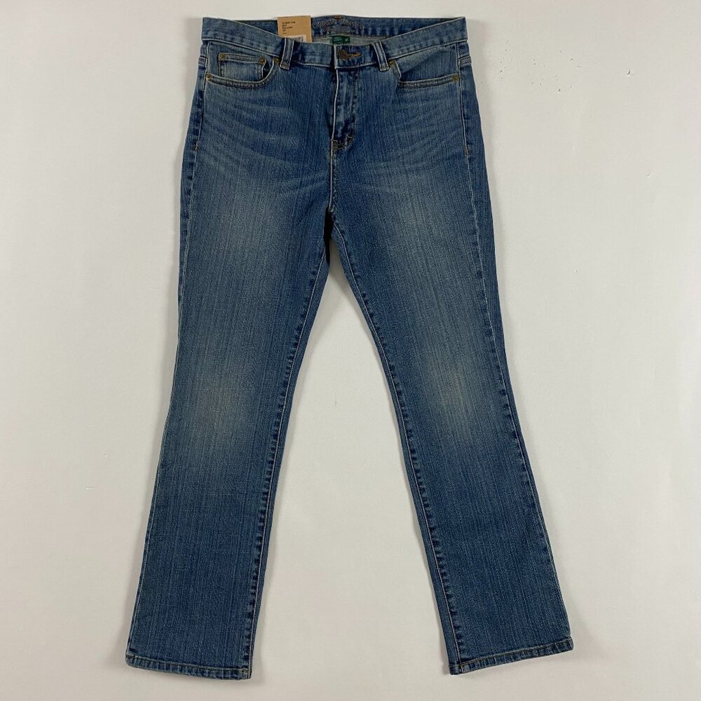 NWT Lauren Jeans Co Jeans Womens 10P Kent BSR Classic Straight Stretch Ralph